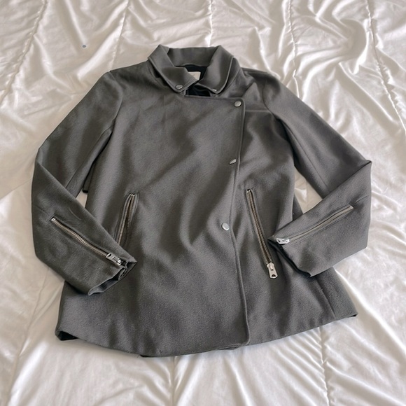 Wilfred Gray Mayet Japanese Crepe Moto Jacket Size XS - Picture 2 of 7